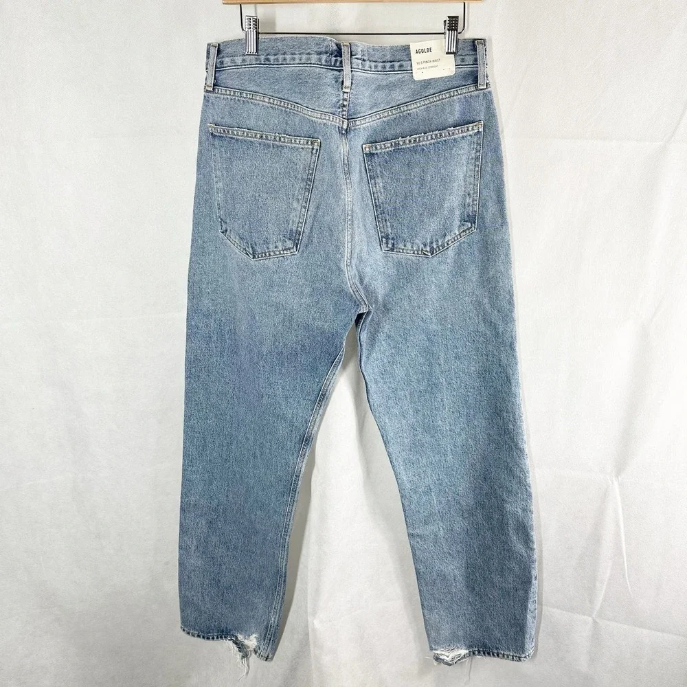 AGOLDE 90’s Pinch Waist High Rise Straight Button Fly Jeans Size 31 Endless